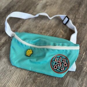 Lollapalooza 25 Year Anniversary Festival Concert Teal Fanny Pack
